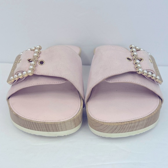 Dr SCHOLL’S ORIGINAL, WOMENS CLOG/SLIDE ON, WOODEN SOLE, SIZE 8, ADJT. TOP STRAP - Picture 3 of 16